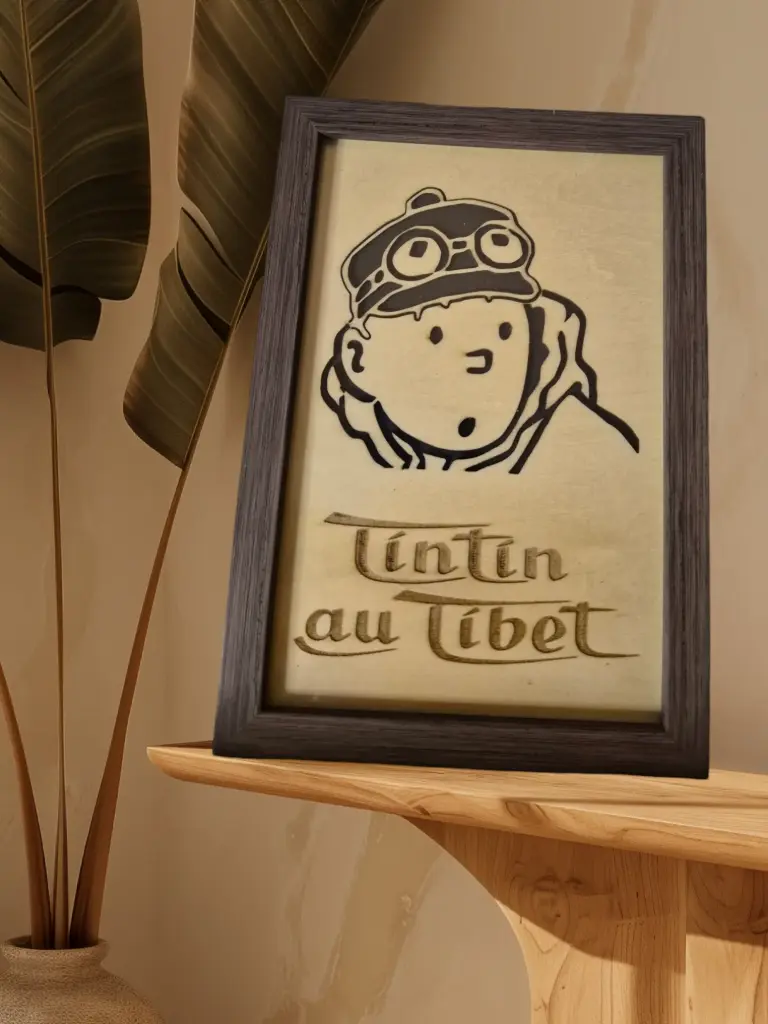 Cadre Tintin au Tibet